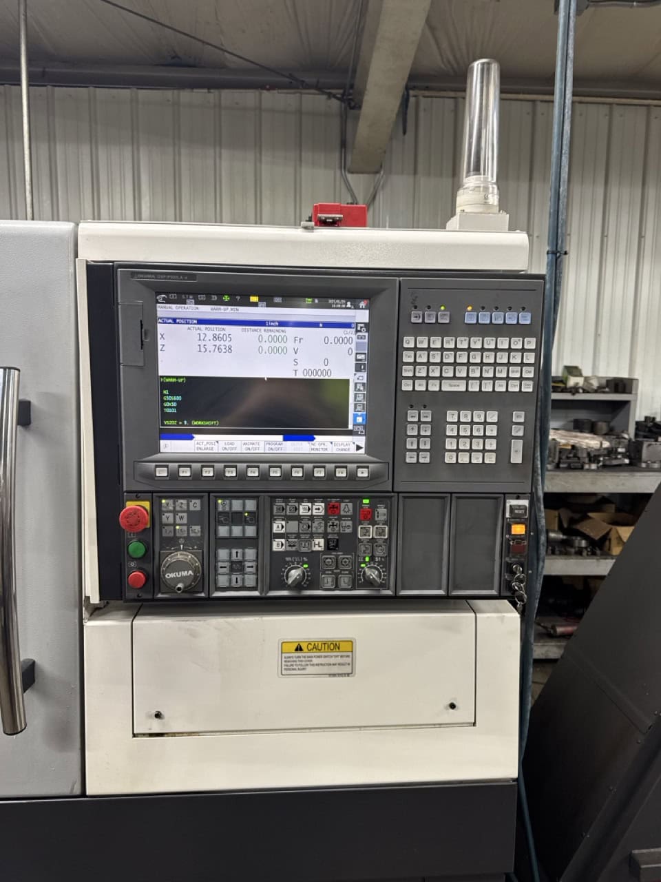 Okuma L-400II-E CNC Lathe, 2018 - Under Power, Chip Conveyor, 10" Chuck - Image 8