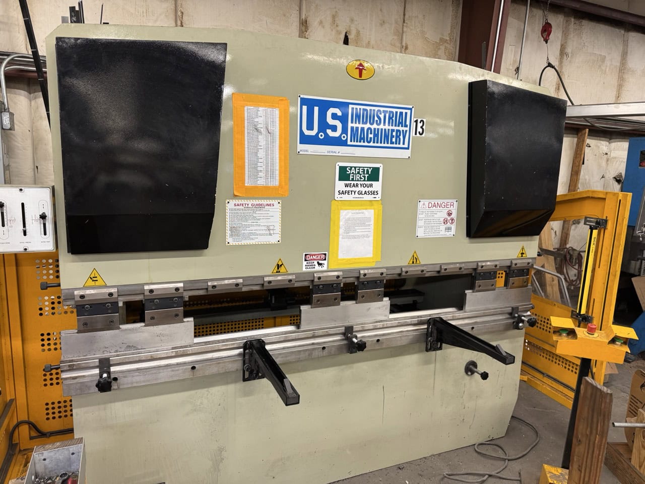 88 Ton x 8' US Industrial USHB88-8M Hydraulic Press Brake, 2014 - Backgauge