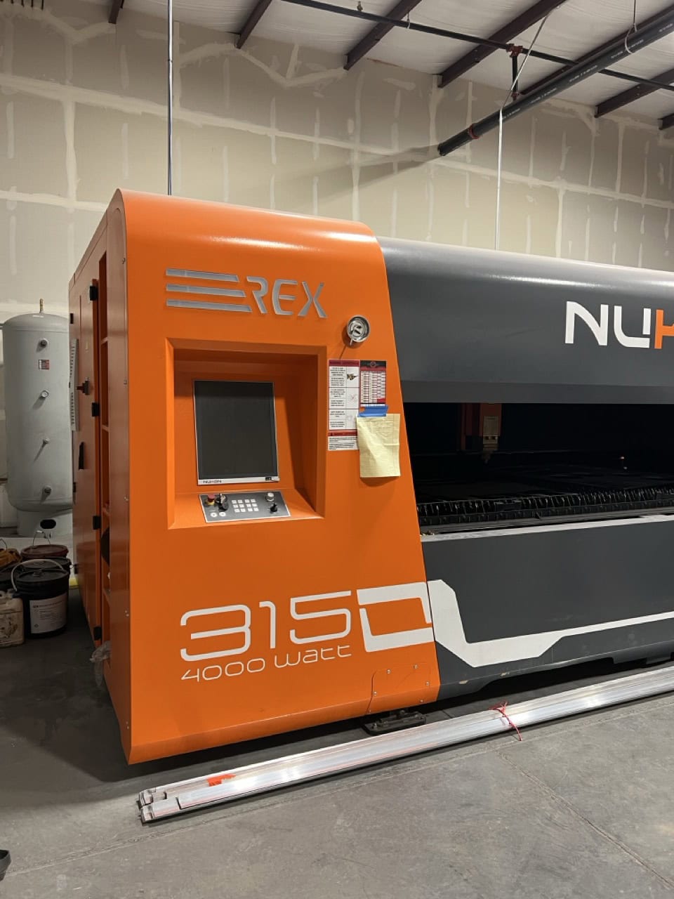 4000 Watt Nukon REX315 GX Fiber Laser, 2022 - 5'x10' Table, Dust Collector, Chiller - Image 6