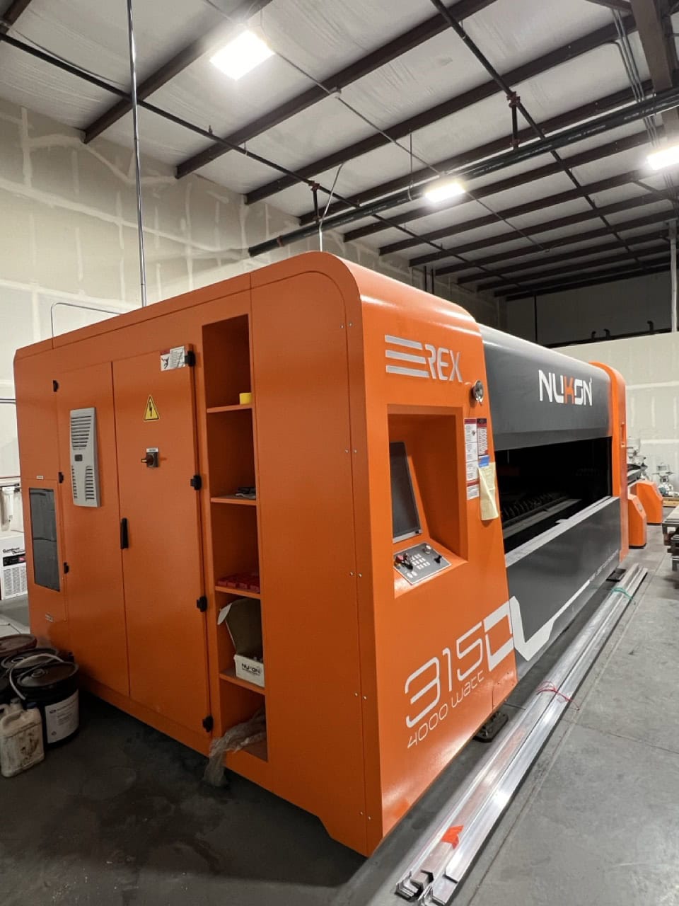 4000 Watt Nukon REX315 GX Fiber Laser, 2022 - 5'x10' Table, Dust Collector, Chiller - Image 7