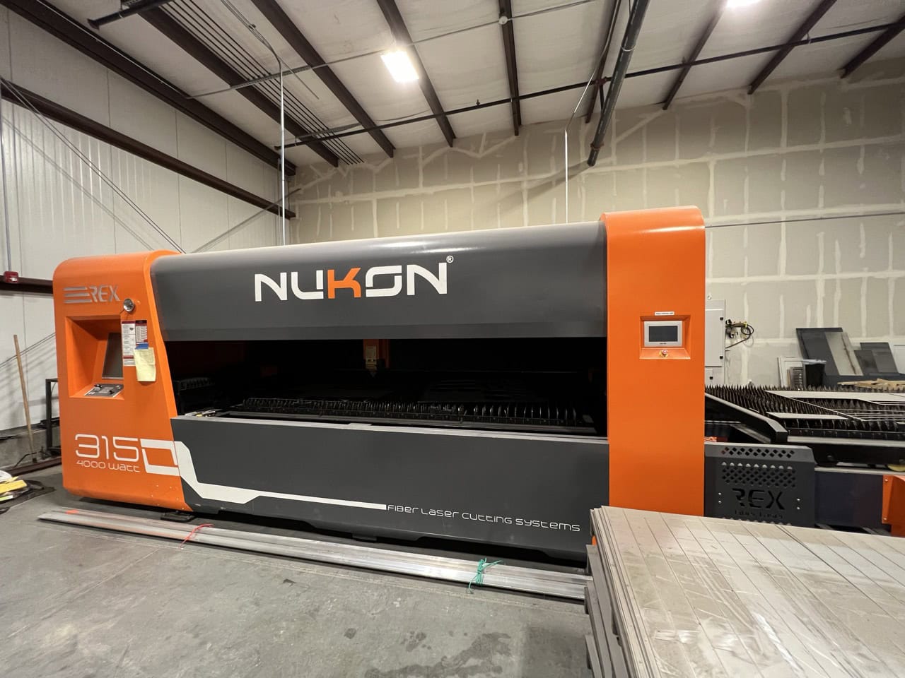4000 Watt Nukon REX315 GX Fiber Laser, 2022 - 5'x10' Table, Dust Collector, Chiller - Image 26