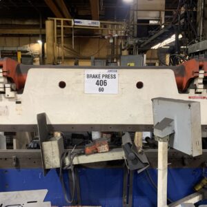 60 Ton x 8 Accurpress 7608 Hydraulic Press Brake, 2000 - Backgauge