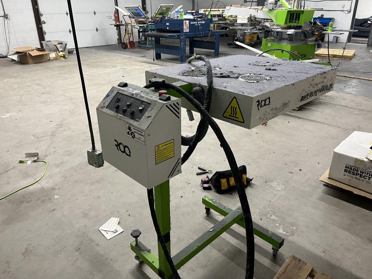 ROQ FIT 4 Color 8 Station Screen Printer with ROQ Dry Run, 2022 - Image 5