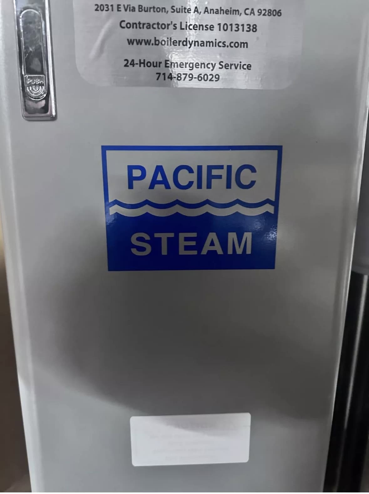 9.5 HP Pacific Steam Boiler Model BP-200 Natural Gas, 2021 - Image 3