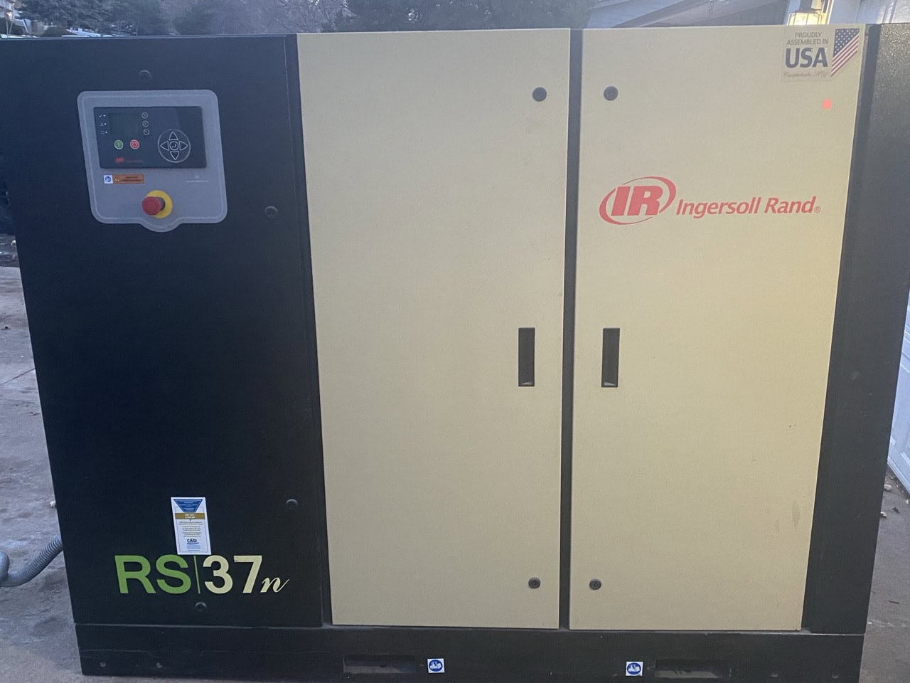 50 HP Ingersoll Rand RS37N-A145 Rotary Screw Air Compressor