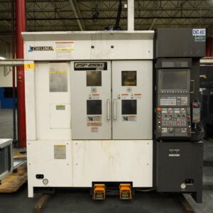 Okuma 2SP-250H Twin Spindle Twin Turret CNC Lathe, 2017 - Robot Loader, Chip Conveyor, Transformer, Inspection Reports from Gosiger