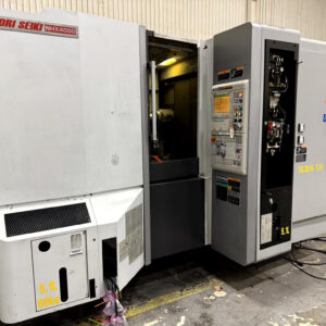 Mori Seiki NHX4000 400mm CNC HMC, 2012 - Tooling, ChipBlaster Coolant Filtration System, Chip Conveyor