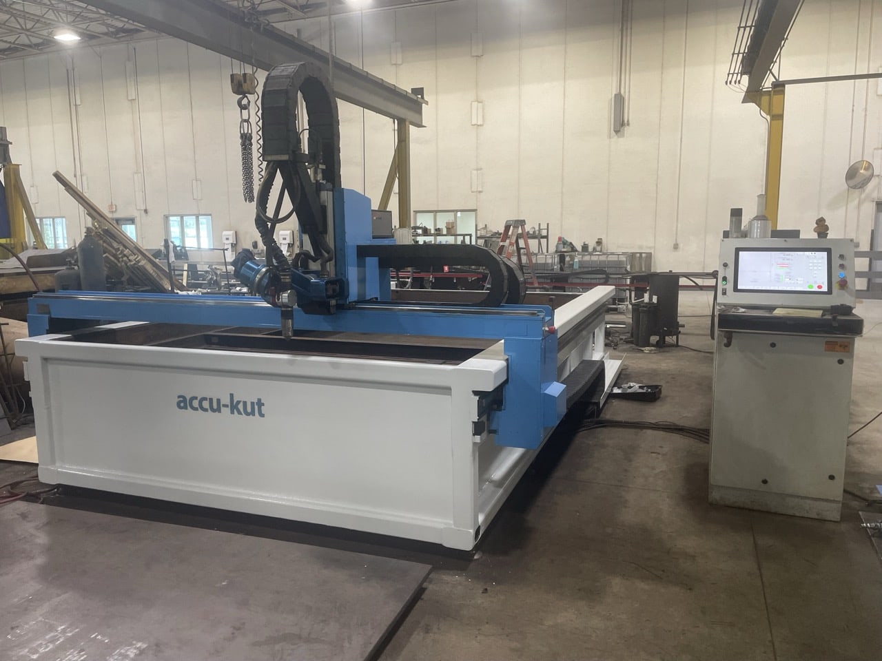 8' x 12' AKS Accu-Kut 5-Axis Plasma Cutter System, 2022 - HyperTherm XPR300, Beveling Head, Water Table, 300 Amp