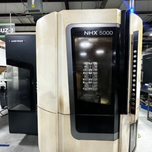 DMG Mori NHX 5000 HMC, 2017 - Full 4th Axis, TSC, ERGOline Celos M730UM Control, Chip Conveyor