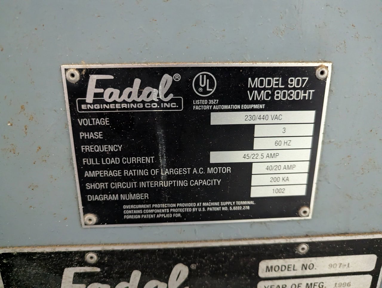 Fadal 8030HT, 1996 - Chip Conveyor - Image 9