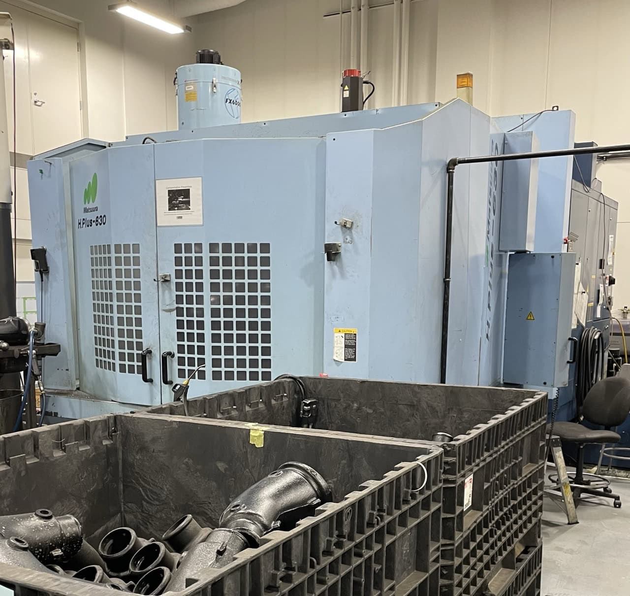 Matsuura H-Plus 630 HMC, 2007 - 630mm Pallets, TSC, Renishaw Probing, Full 4th Axis - Image 13