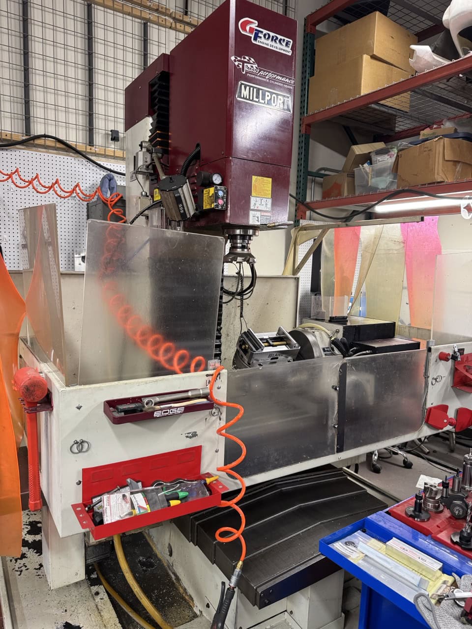 Millport Red Rhino CNC Knee Mill, 2006 - Troyke 5-Axis Rotary, Centroid M400 CNC Controller
