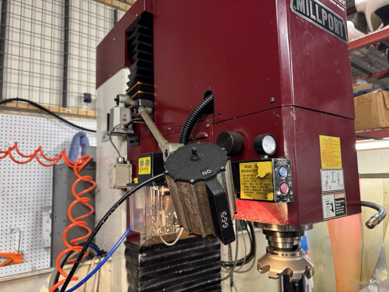 Millport Red Rhino CNC Knee Mill, 2006 - Troyke 5-Axis Rotary, Centroid M400 CNC Controller - Image 9