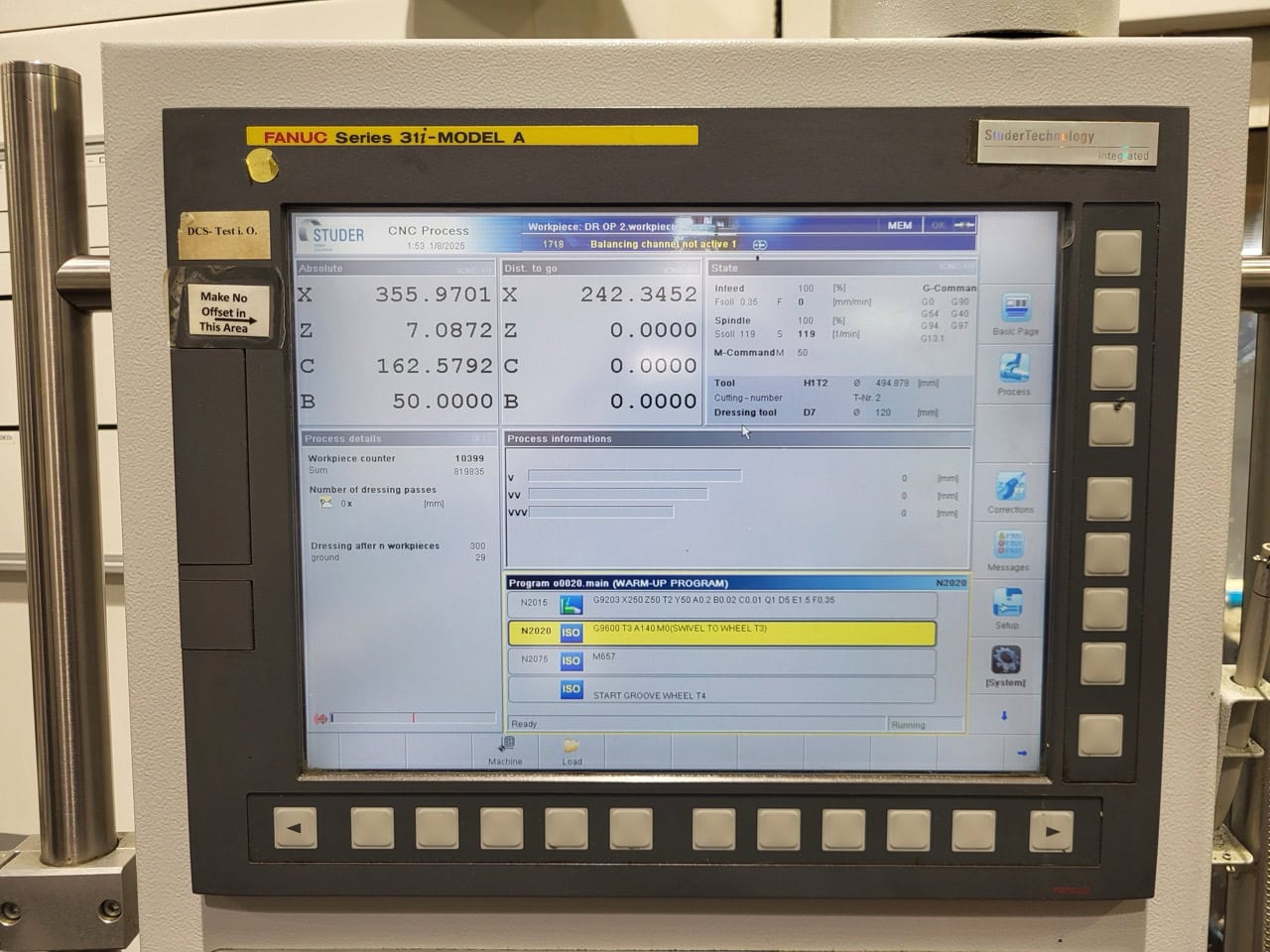 Studer S41 CNC Universal Cylindrical Grinding Machine, 2013 - Image 12