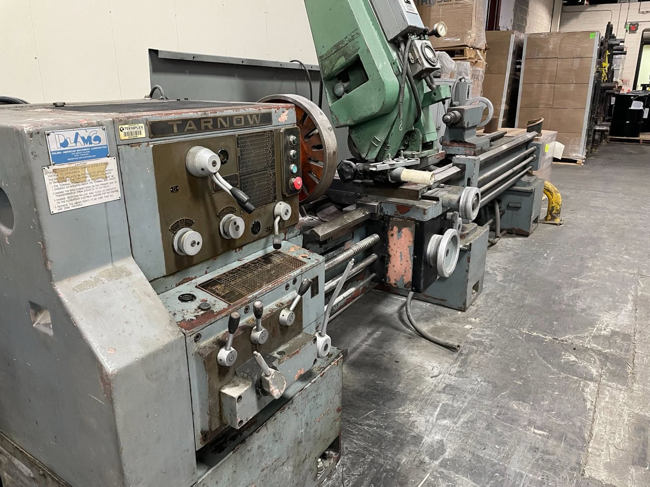 20" x 98" Tarnow Tuj 50 x 3000 Engine Lathe, 1978 - Grinding Attachment - Image 3