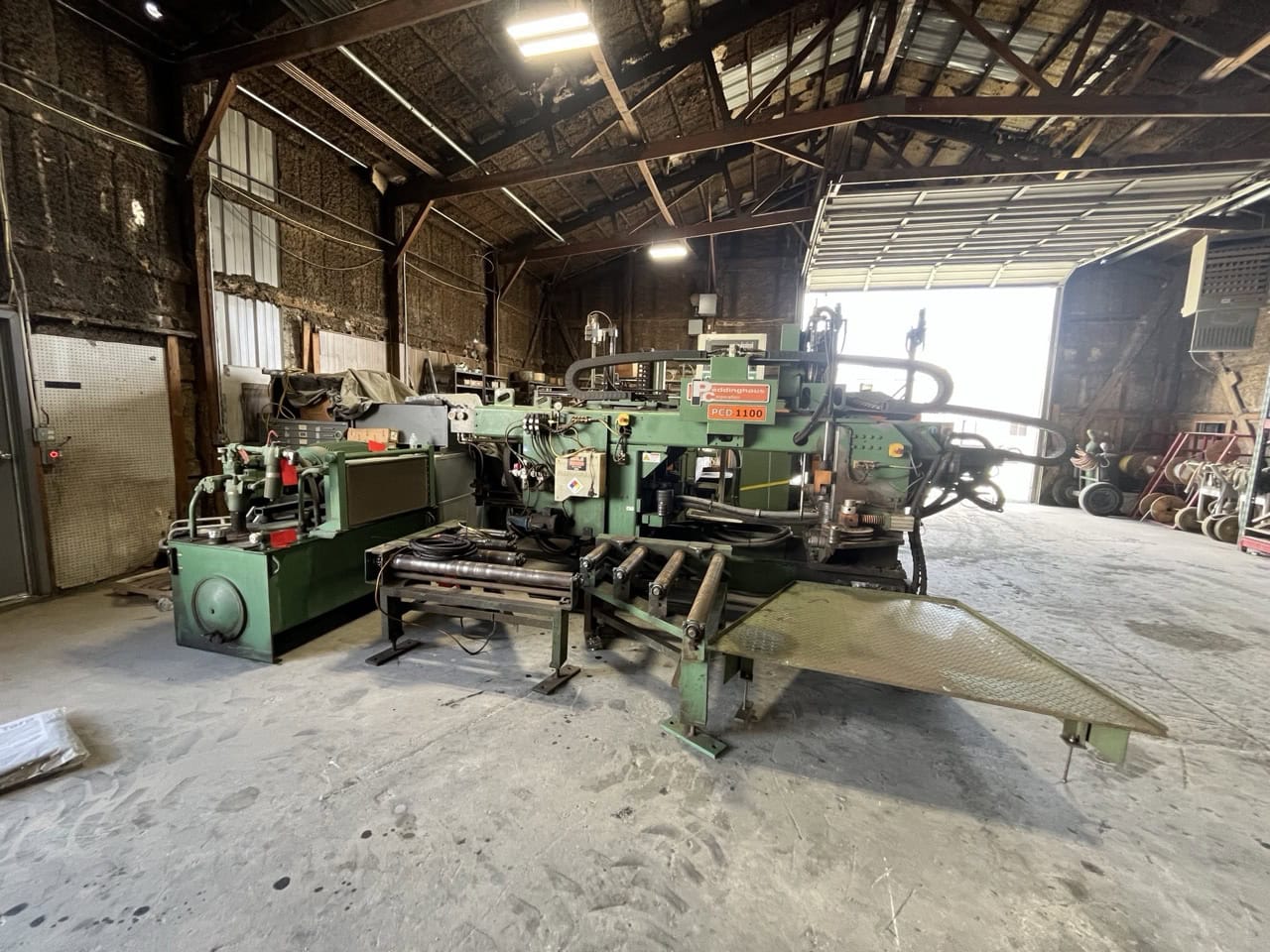 Peddinghaus PCD-1100 Beam Drill Line with 1100-510 DG Miter Saw, 2009