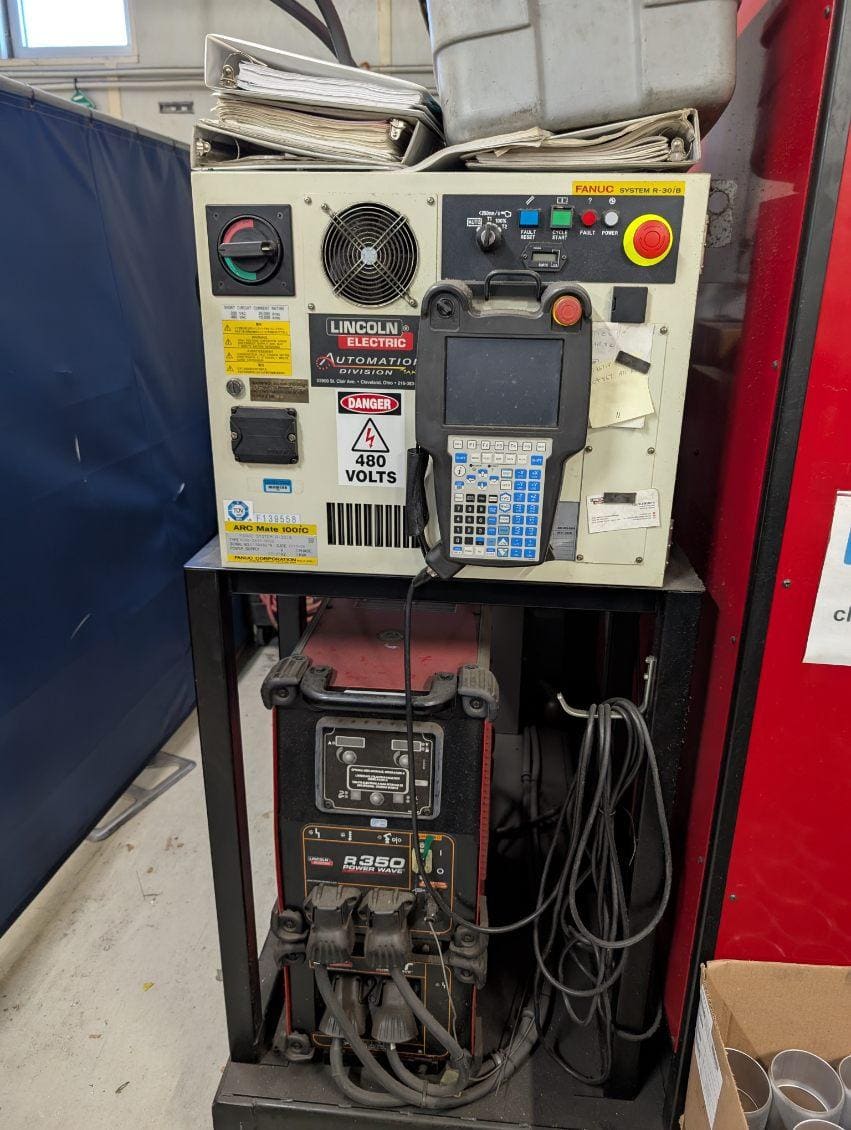 Lincoln Electric System 30HS Robotic Weld Cell, 2013 - Fanuc ArcMate 100ic with R-30iA Control - Image 6