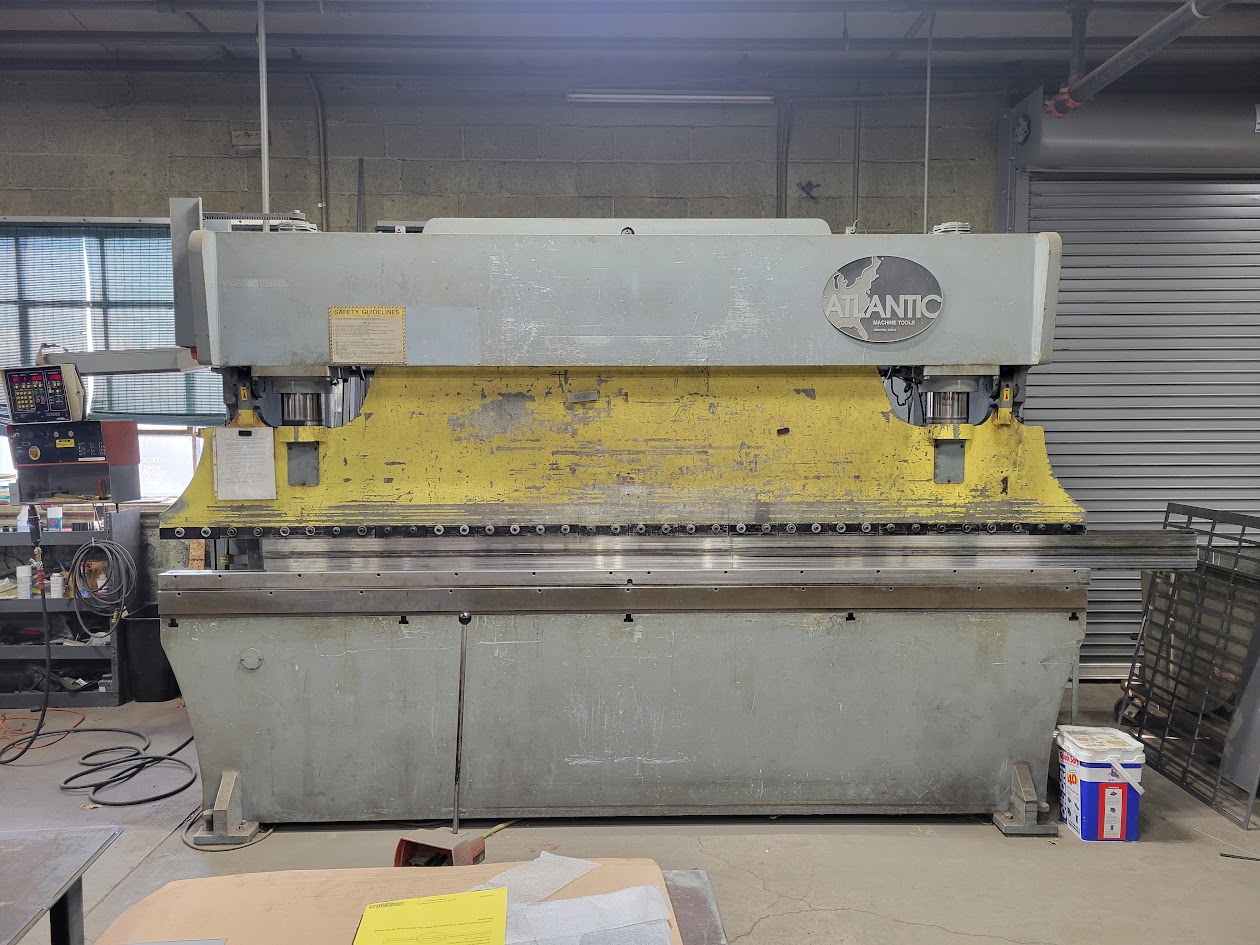 150 Ton x 12' Atlantic HD150X12 Hydraulic Press Brake, 1993 - Backgauge, Manual Crowning Bed