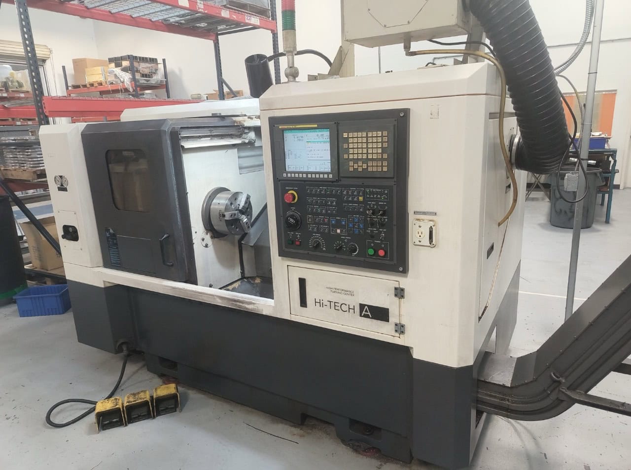 Hwacheon Hi-Tech 200A CNC Lathe, 2009 - Fanuc Oi-TC Control, Mist Buster, Chip Conveyor and Tailstock