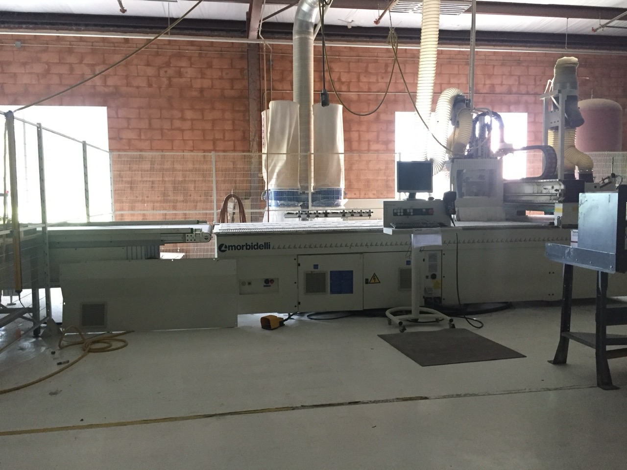 5' x 12' Morbidelli Universal 3615 5-Axis CNC Router, 2016 - Vacuum Table