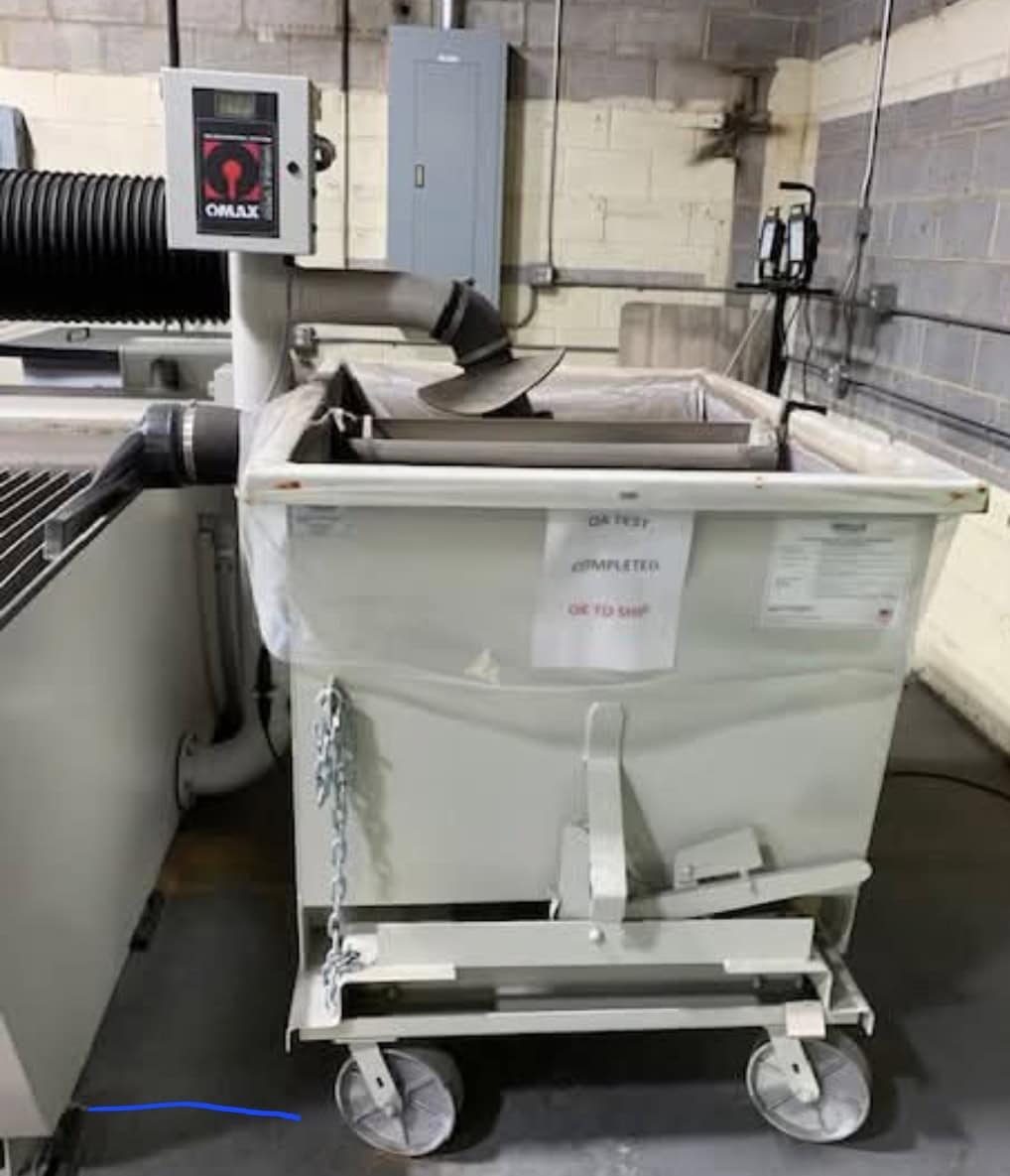 4' x 8' Omax 55100 CNC Waterjet, 2011 - 50,000 PSI, Hopper, Garnet Skimmer, Soft Water Treatment - Image 3