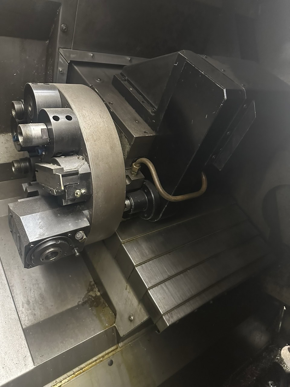 Haas SL-20 CNC Lathe, 2001 - Live Tooling, Haas Servo Bar 300 Bar Feeder - Image 5
