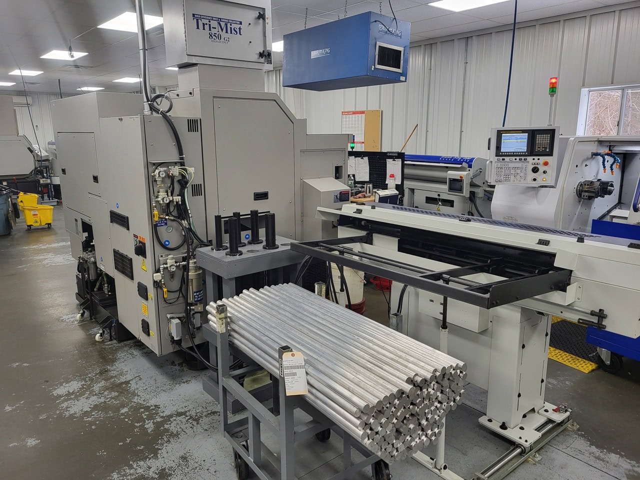 Tsugami M08SY-II Multi-Axis Lathe, 2018 - Edge Rebel Bar Feed, TriMist 850 Mist Collector - Image 6