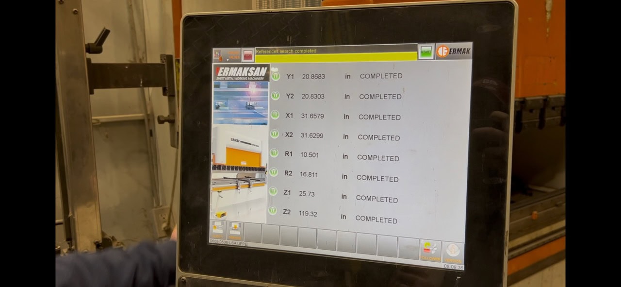 193 Ton x 12' Ermak Speed Bend CNC Press Brake, 2012-6 axis back gauge - Image 6