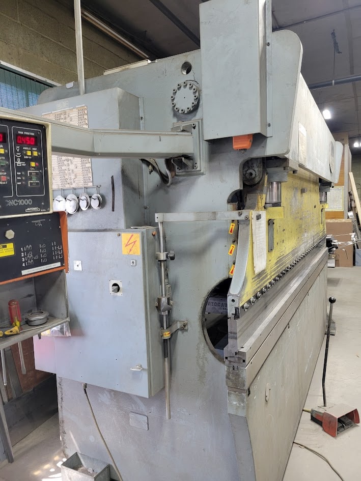 150 Ton x 12' Atlantic HD150X12 Hydraulic Press Brake, 1993 - Backgauge, Manual Crowning Bed - Image 4