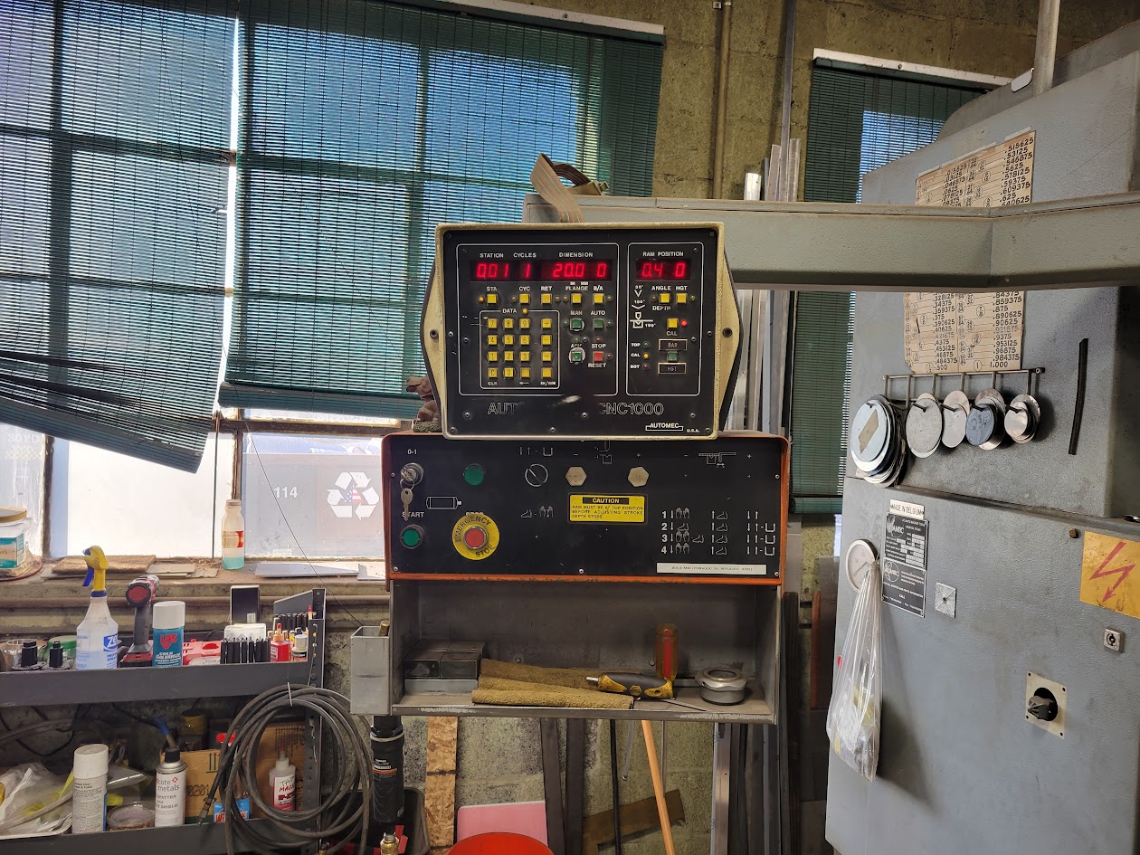 150 Ton x 12' Atlantic HD150X12 Hydraulic Press Brake, 1993 - Backgauge, Manual Crowning Bed - Image 3