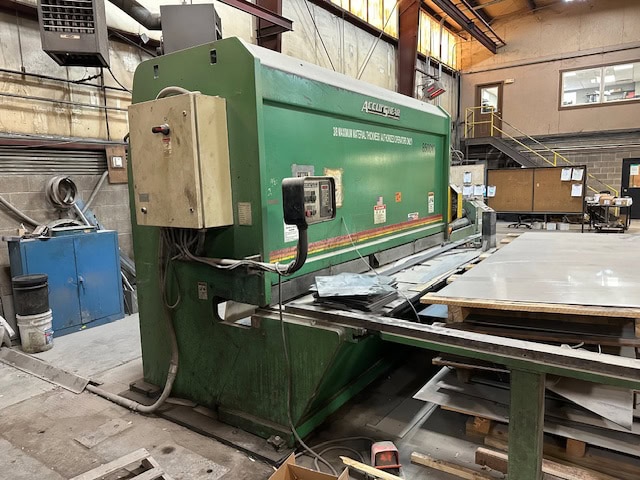 1/2" x 10' AccurShear 850010 Hydraulic Shear, 2001 - Backgauge - Image 4