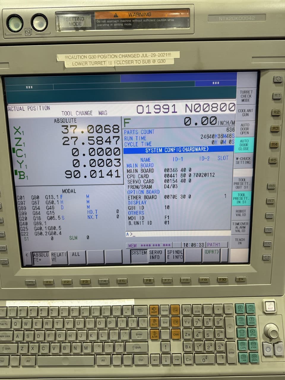Mori Seiki NTX2000/1500SZ Mill Turn Center, 2011 - Sub Spindle, Lower Turret, High Pressure Coolant - Image 4