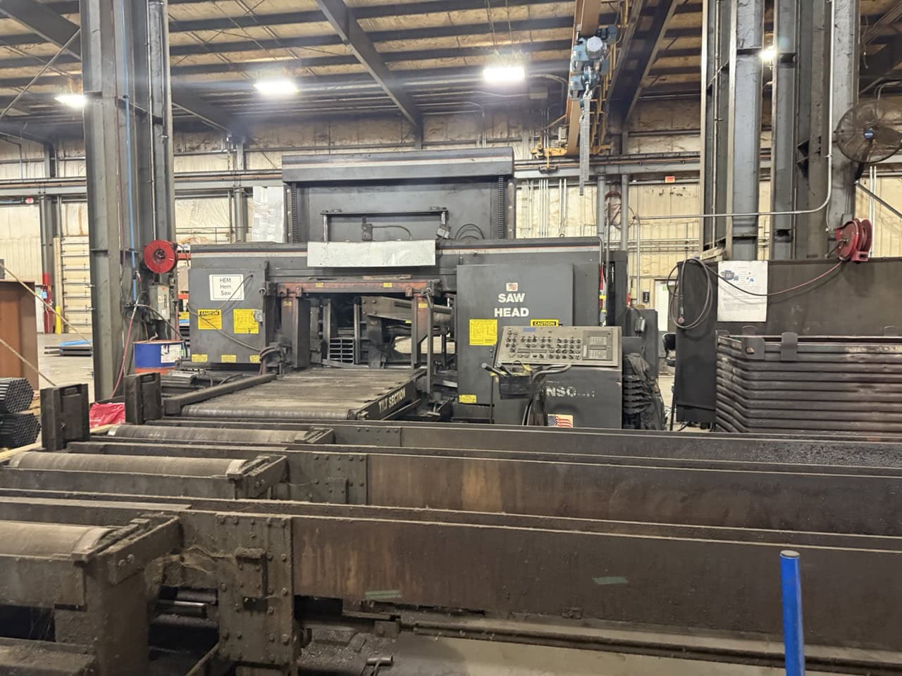25” H x 44” W HEM WF190A-DC Dual-Column Wide Flange Horizontal Band Saw, 1999 - Image 3