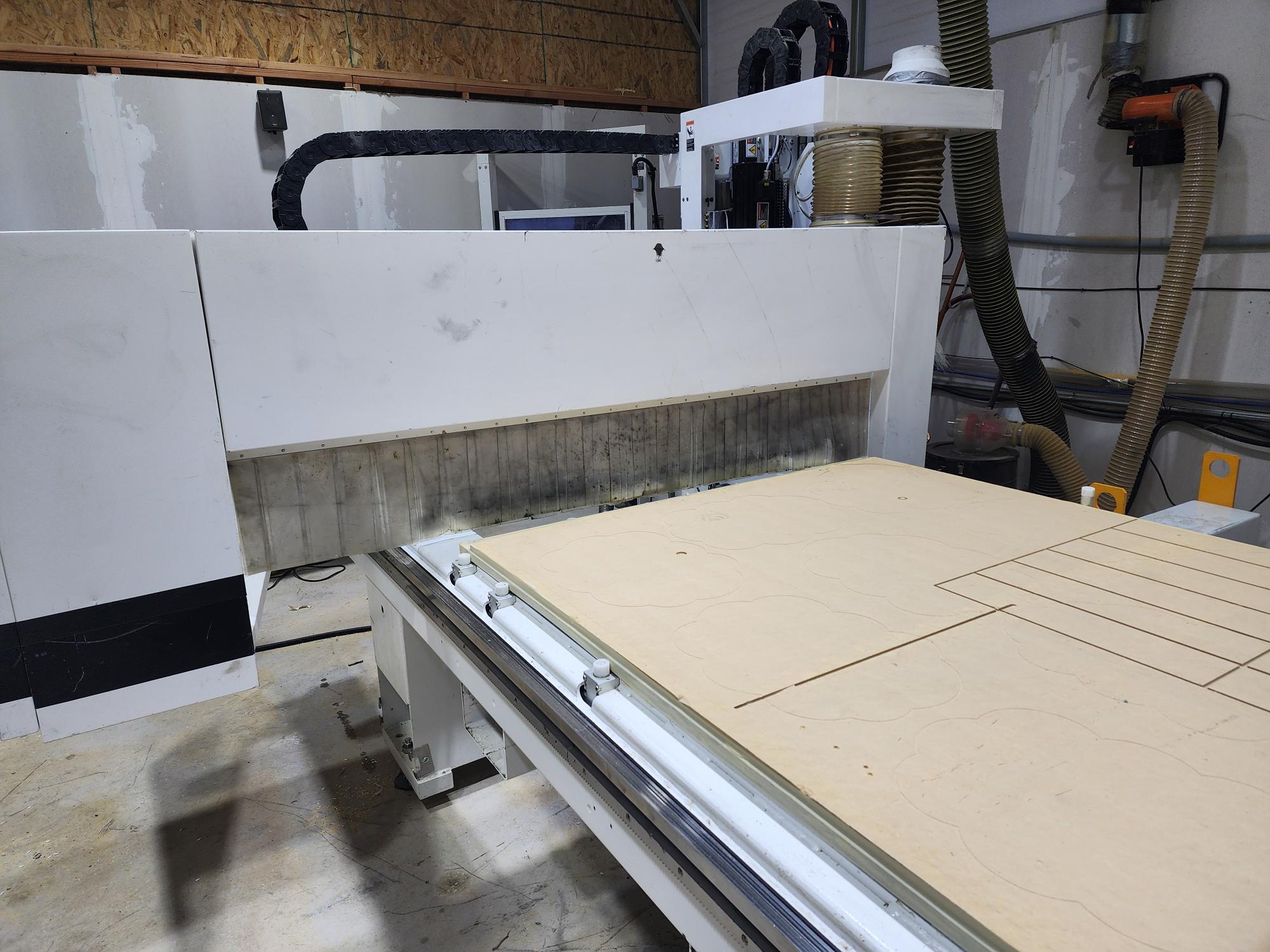 4' x 8" Homag Centateq N-500 CNC Nesting Router, 2019 - Bosch Spindle, 14 Tool ATC, Becker Vac Pump - Image 4