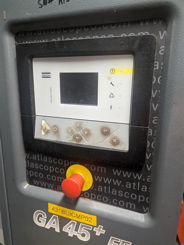 60 HP Atlas Copco GA45 Rotary Screw Air Compressor, 2006 - Two of Two - Image 4
