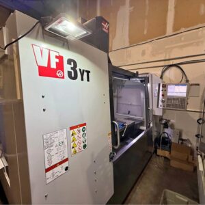 Haas VF-3YT VMC, 2020 - Very Low Hours, 4th Axis, Rigid Tapping
