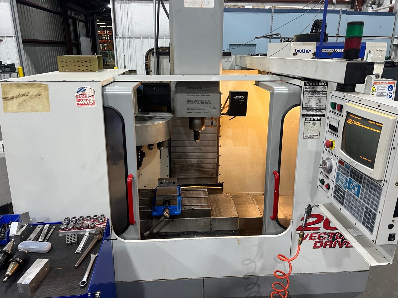 Haas VF-1 VMC, 1999 - Rigid Tap, Programmable Coolant