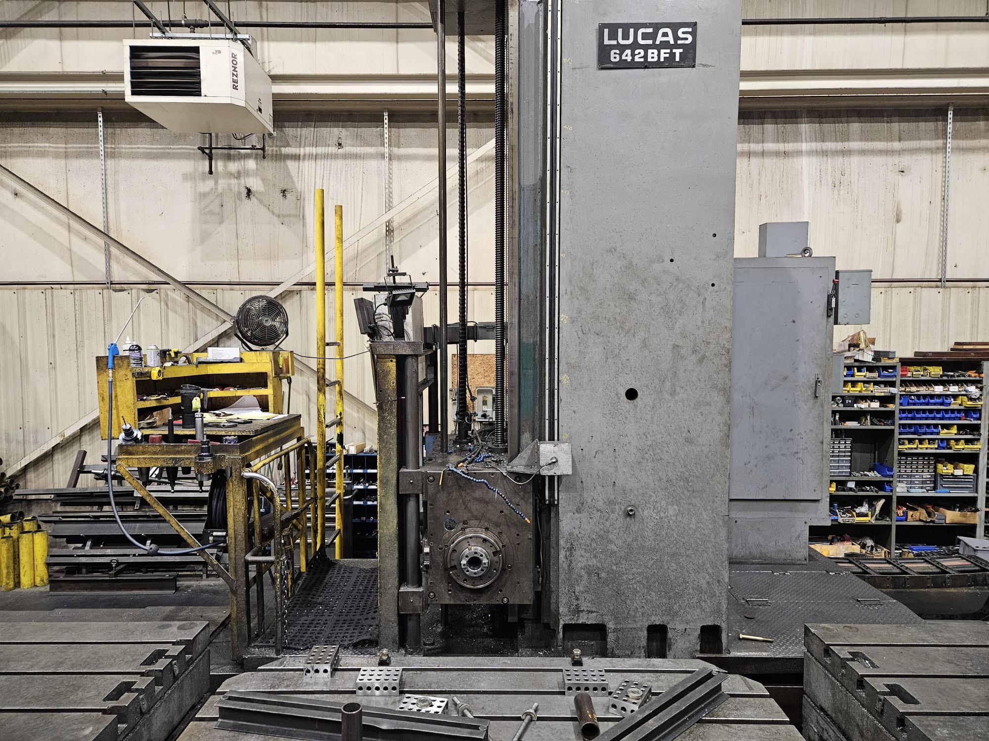 Lucas 642BFT Horizontal Boring Mill, 1973 - 4th Axis Rotary Table - Image 3