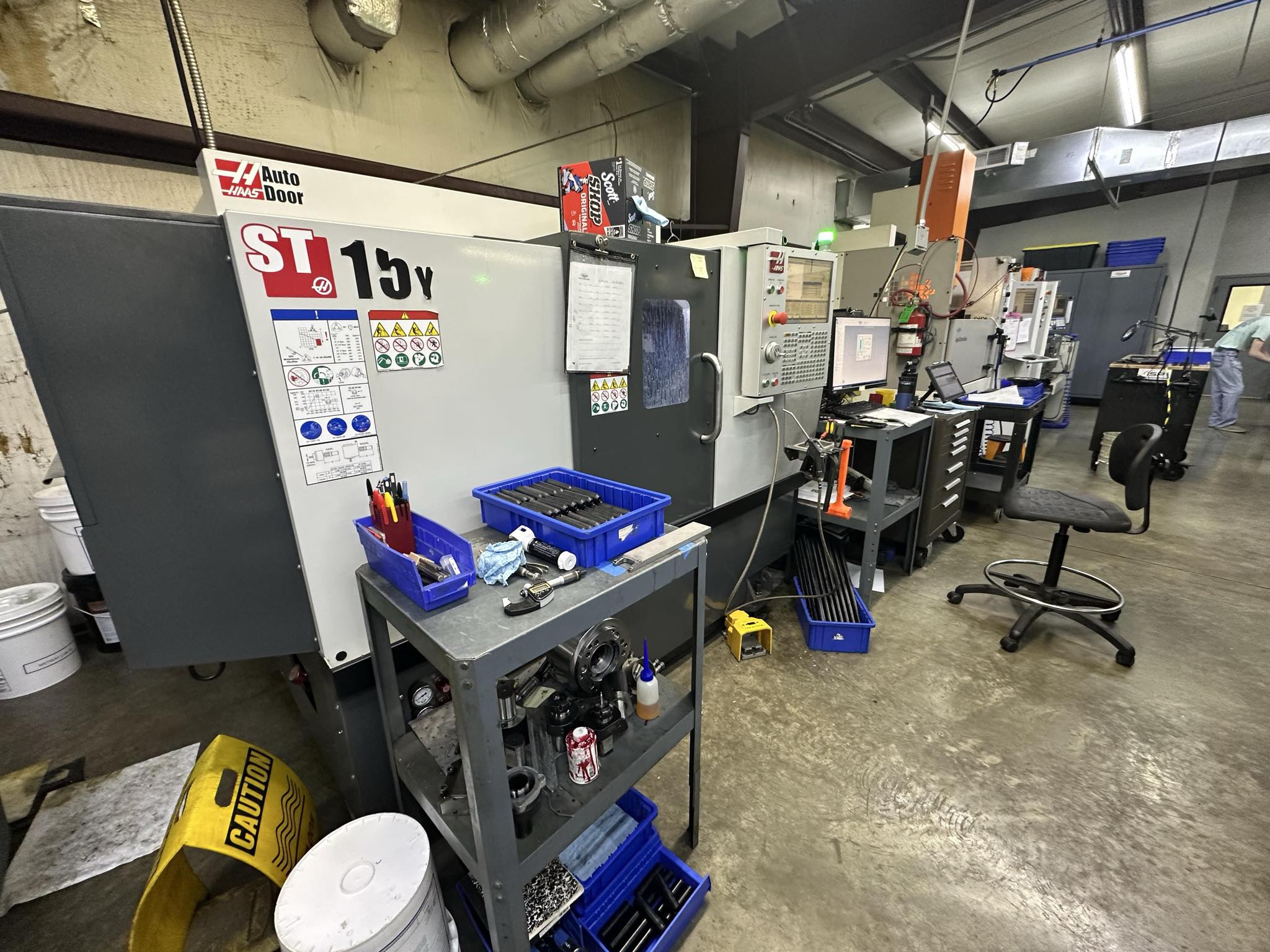Haas ST-15Y CNC Lathe, 2019 - Tailstock, Auto Door, Live Tooling - Image 2