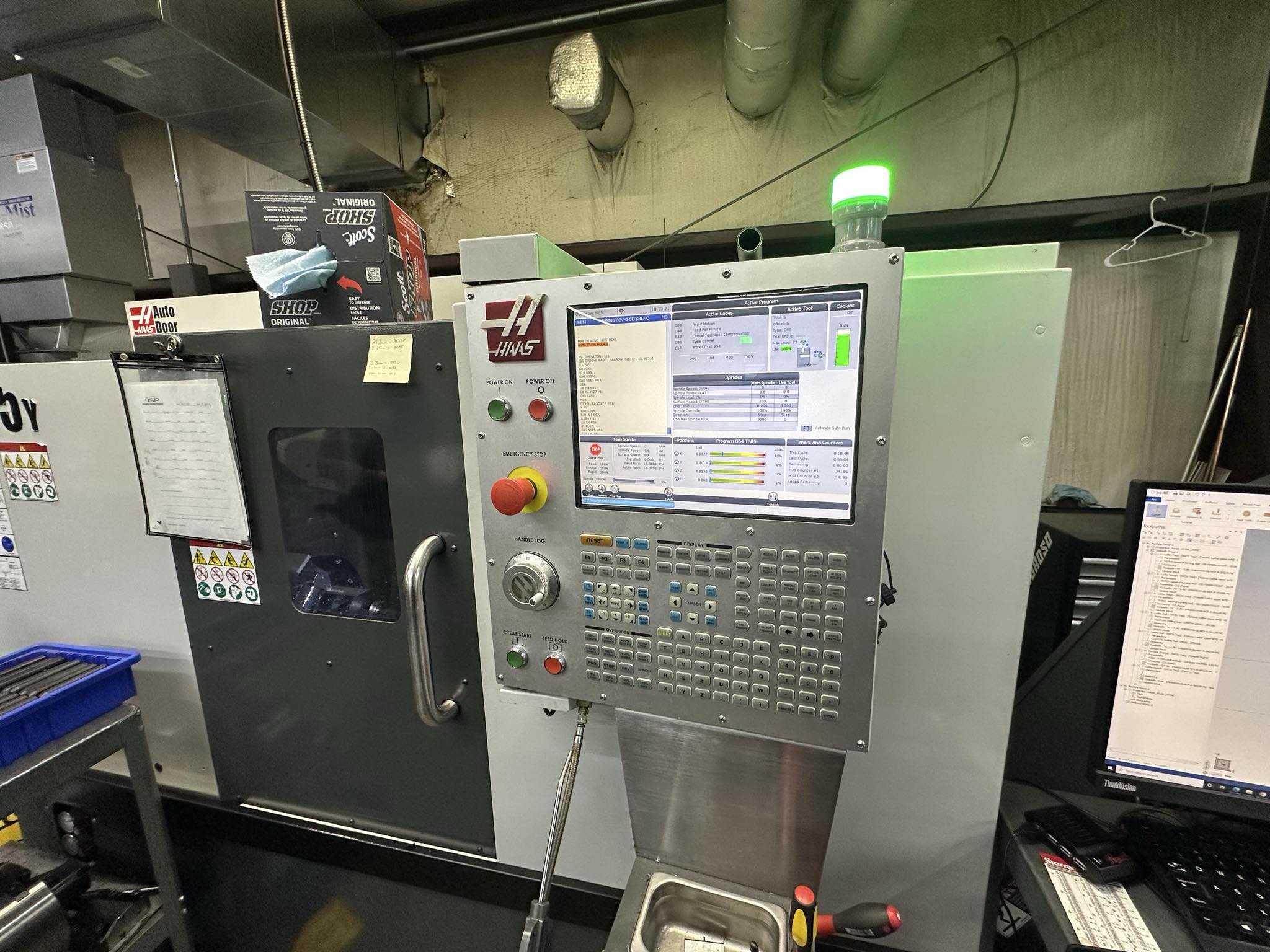 Haas ST-15Y CNC Lathe, 2019 - Tailstock, Auto Door, Live Tooling - Image 4