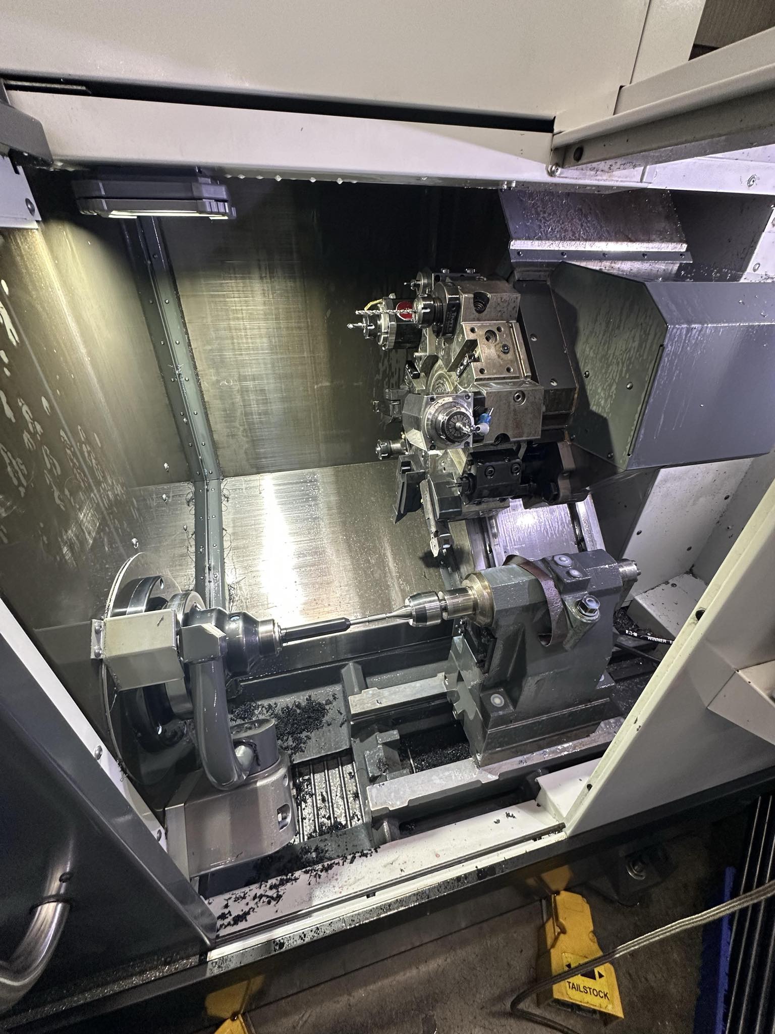 Haas ST-15Y CNC Lathe, 2019 - Tailstock, Auto Door, Live Tooling - Image 6