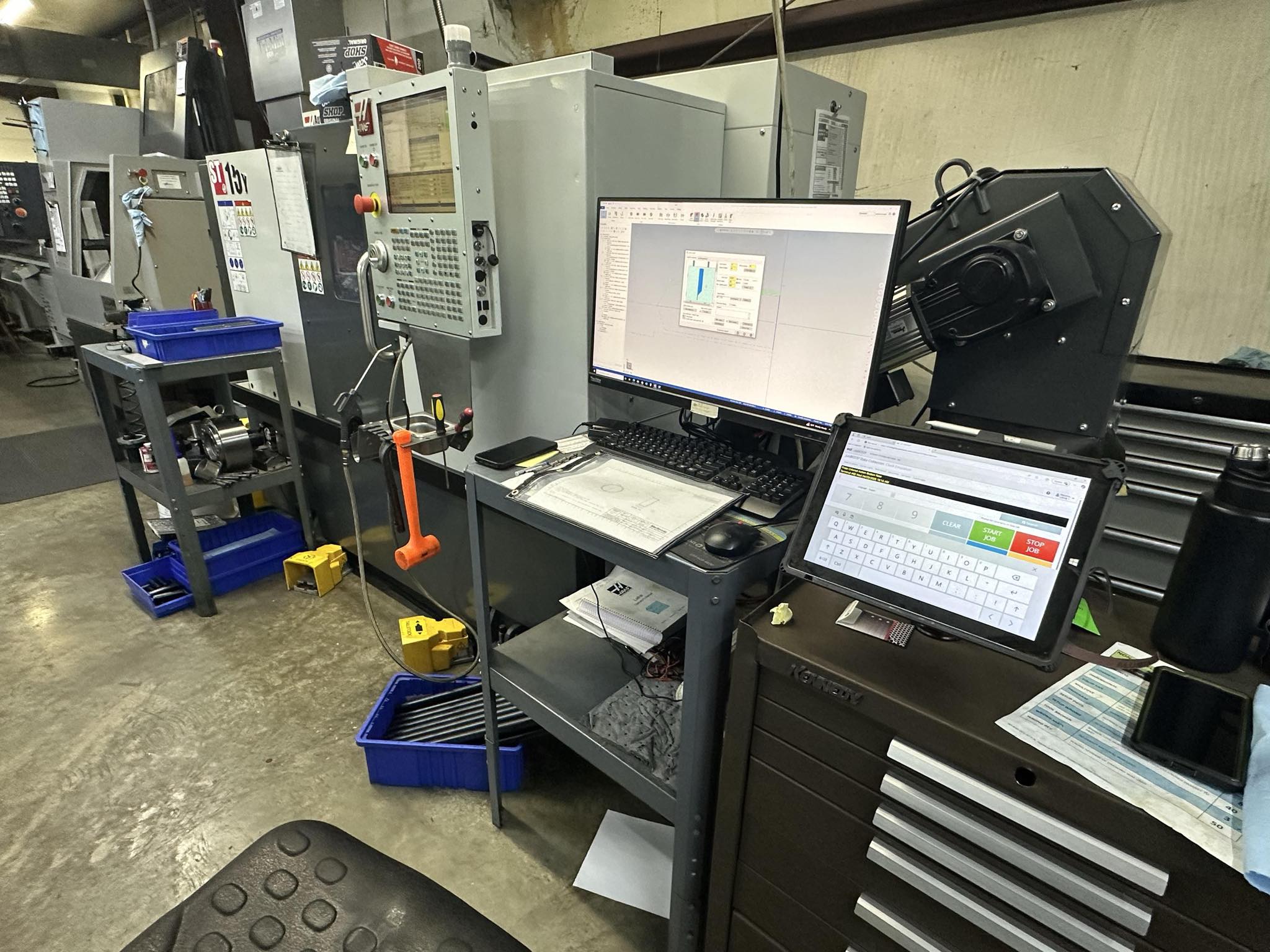 Haas ST-15Y CNC Lathe, 2019 - Tailstock, Auto Door, Live Tooling - Image 11