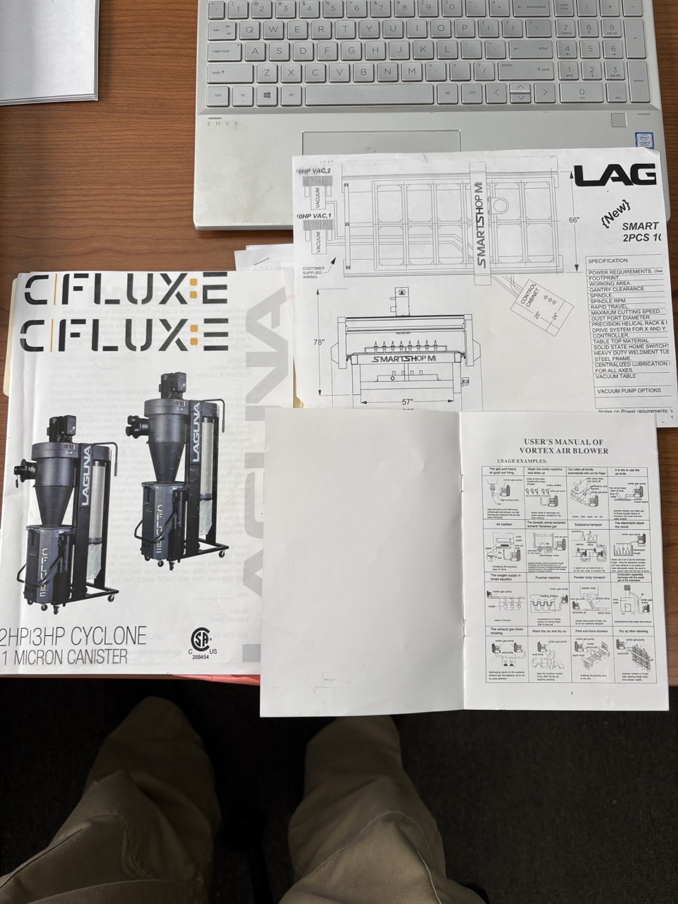 5' x 10' Laguna Smartshop M CNC Router, 2023 - Dust Collector, Never Used - Image 5