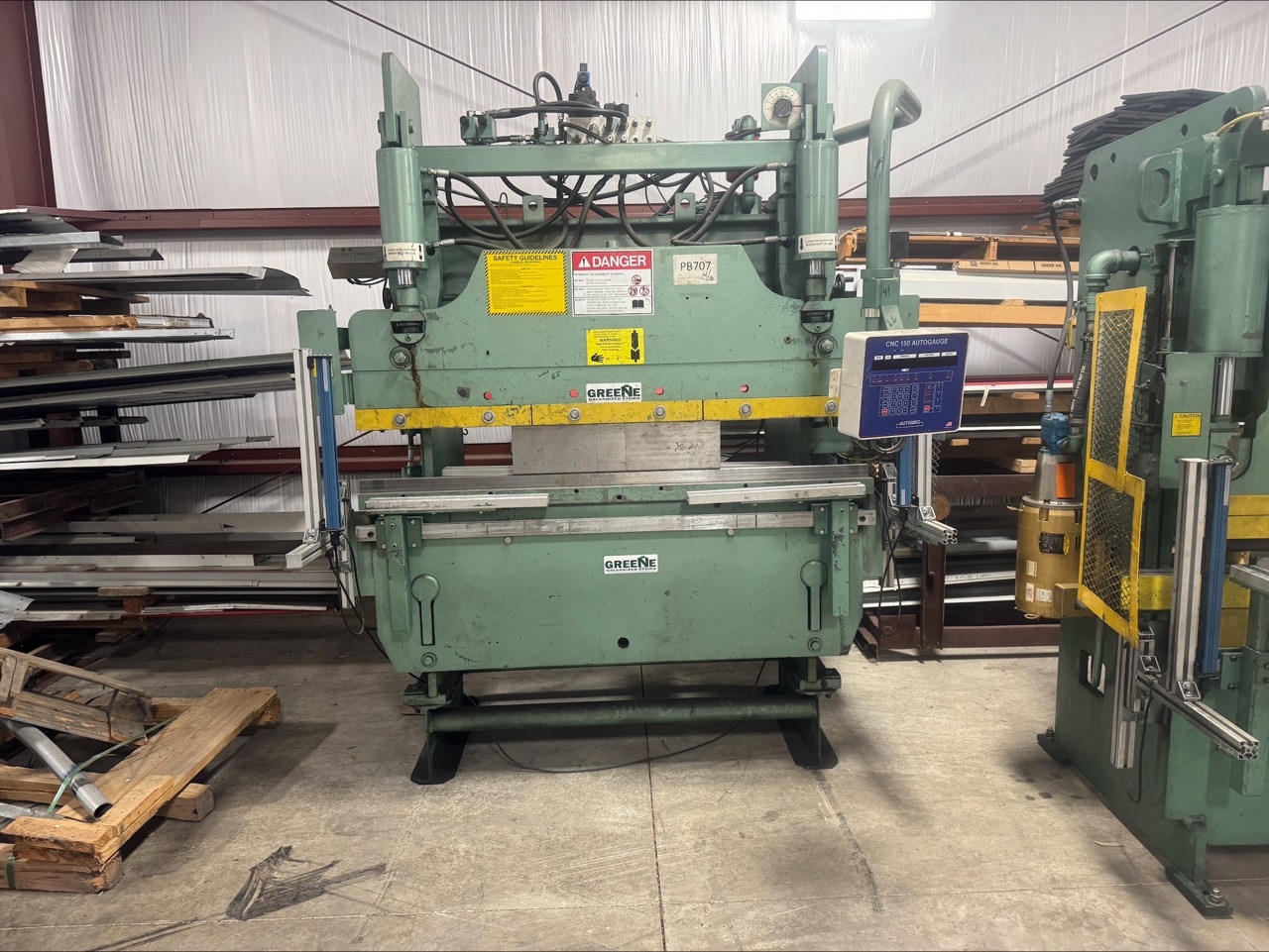 50 Ton x 6' Betenbender hydraulic Press Brake, 1990 - Light Curtains, CNC Automec Backguage