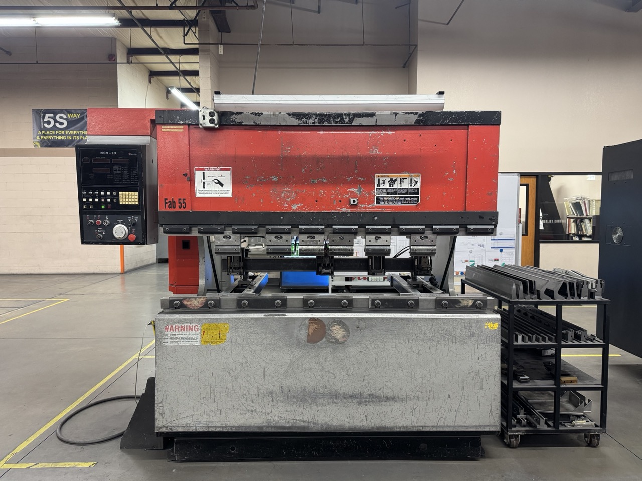 6' x 50 Ton Amada FBD-5020 CNC Hydralic Press Brake, 1986 - CNC Multi-Axis Backgauge