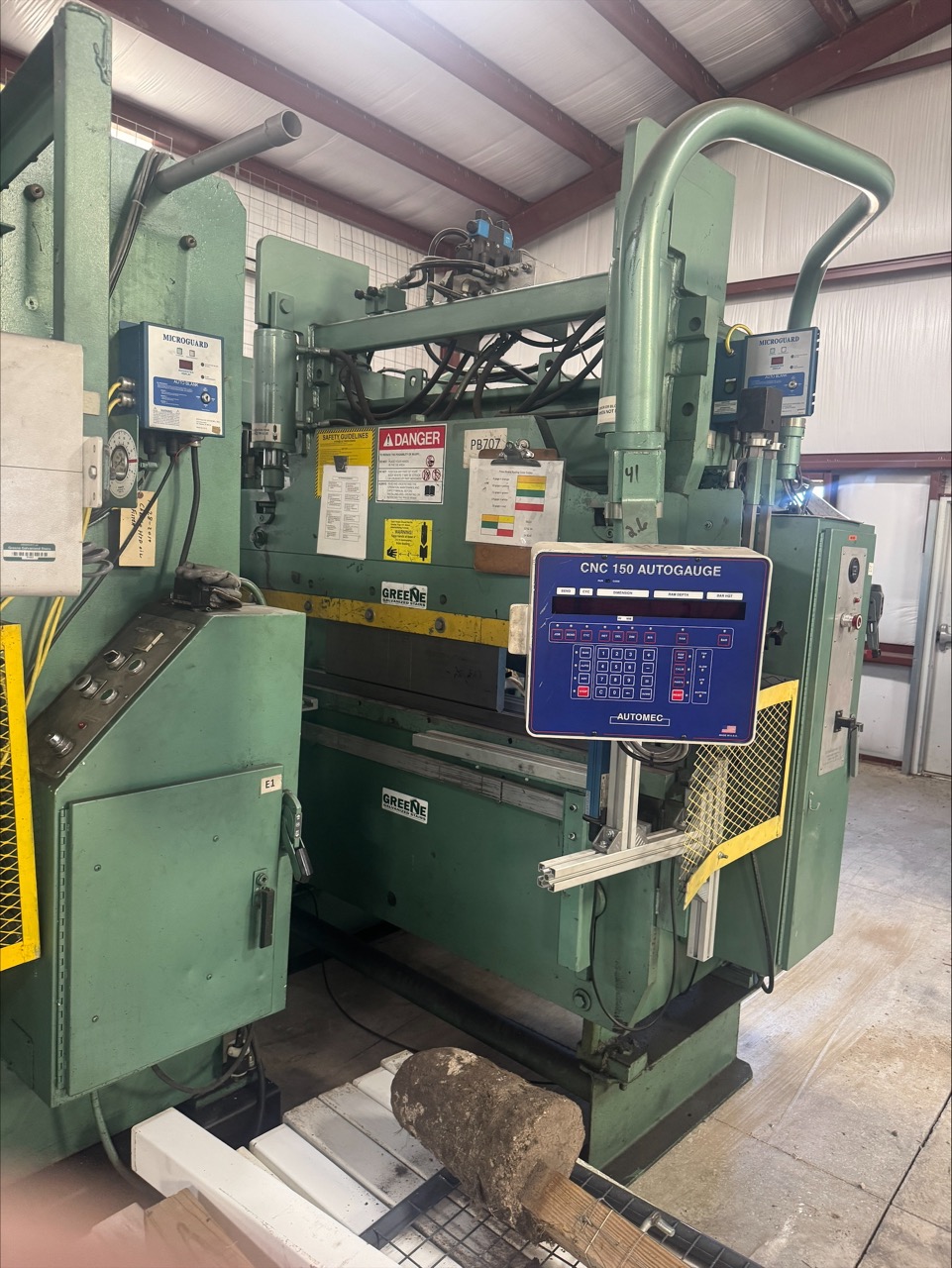 50 Ton x 6' Betenbender hydraulic Press Brake, 1990 - Light Curtains, CNC Automec Backguage - Image 3
