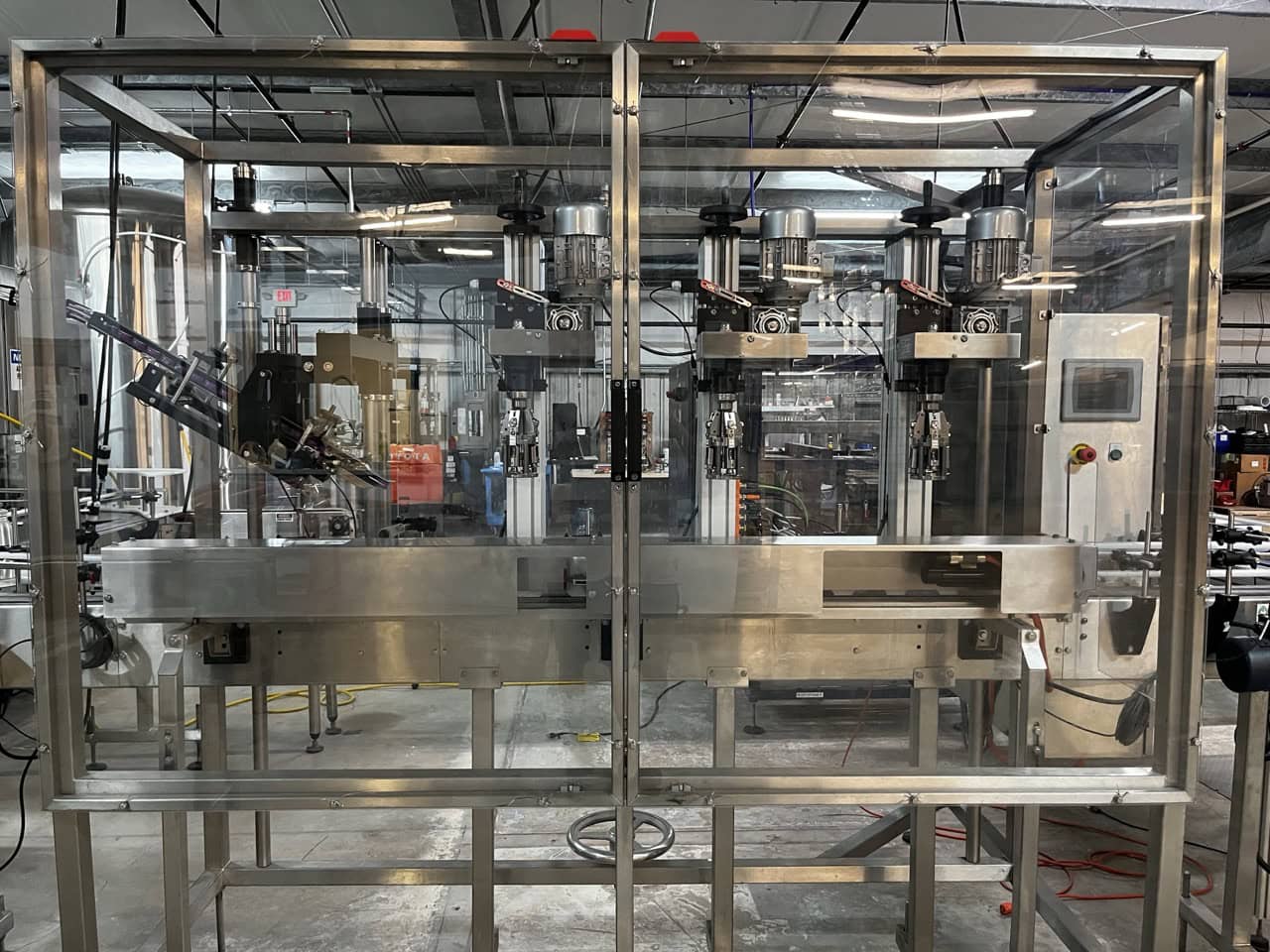 Norland International Complete line with (2) GlassPak66 Monoblock Systems (16oz and 25 Oz) for Glass or Aluminum with Fluid Solutions 3 Head ROPP Capper, 2020: - Image 11