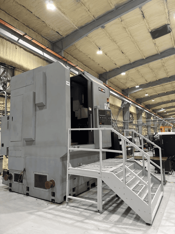 Accuway UV-100 CNC VTL, 2013 - Live Tooling, 40" Chuck, Fanuc Control, 1200 Cut Hours - Image 2