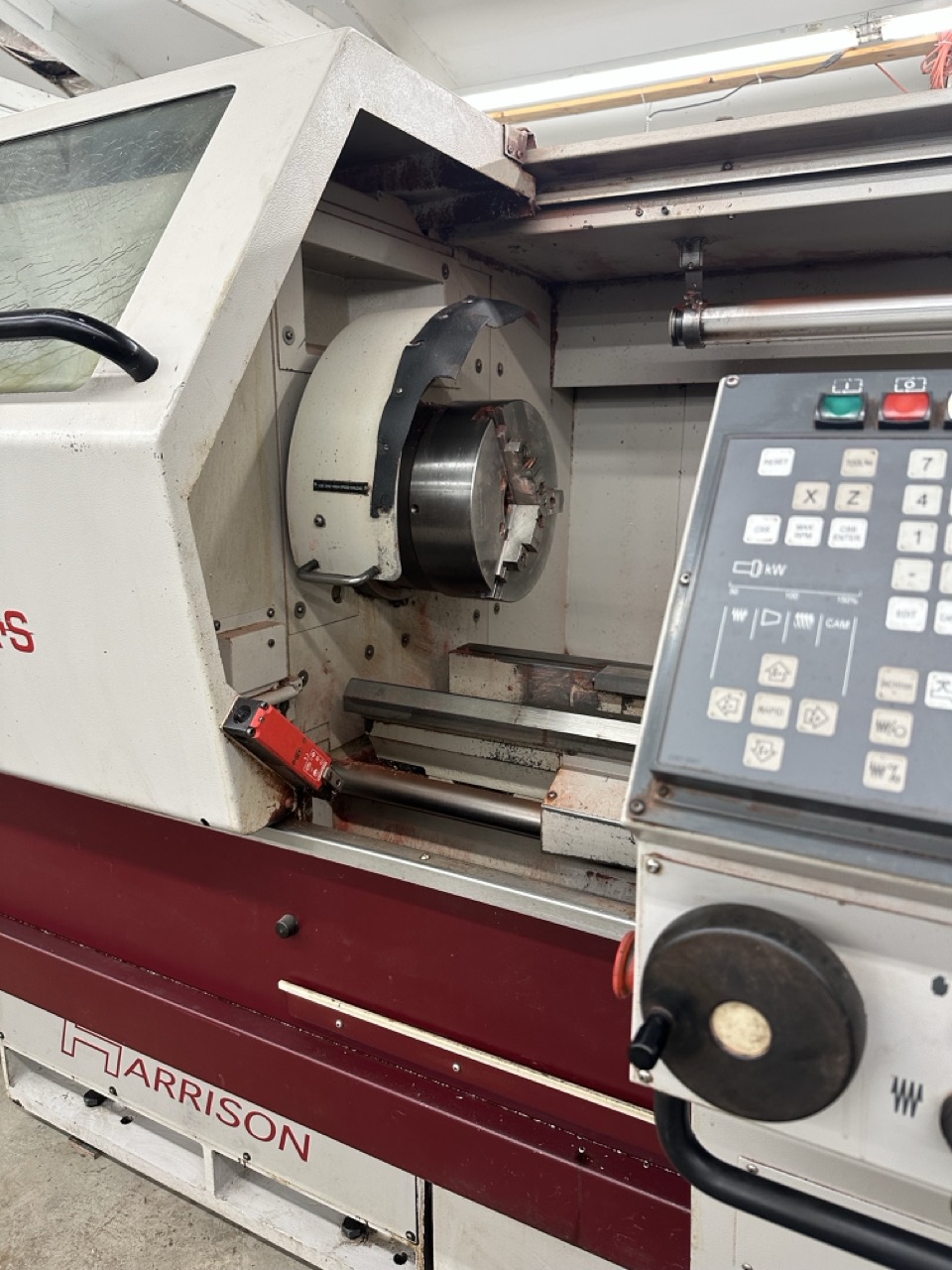 Harrison Alpha 550S Plus CNC Lathe, 2000- Turret, Tooling and Steady Rest Included - Image 2