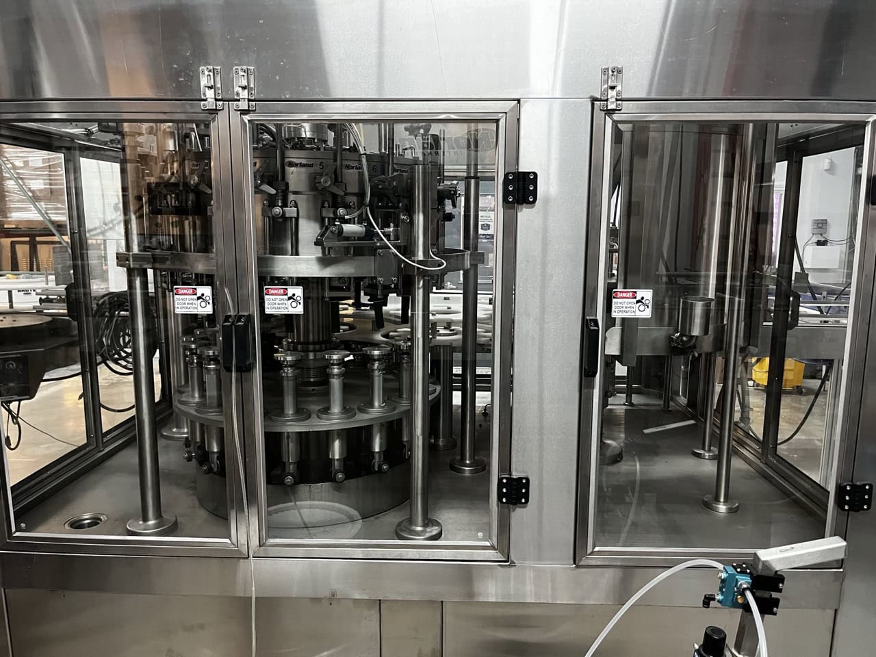 Norland International Complete line with (2) GlassPak66 Monoblock Systems (16oz and 25 Oz) for Glass or Aluminum with Fluid Solutions 3 Head ROPP Capper, 2020: - Image 3